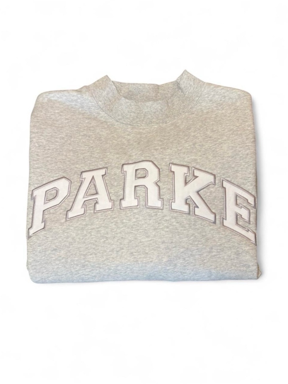 Parke Grey Varsity Mockneck Sweatshirt
